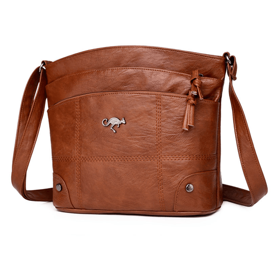 Vukare – Vintage Leather Shoulder Bag with Adjustable Strap