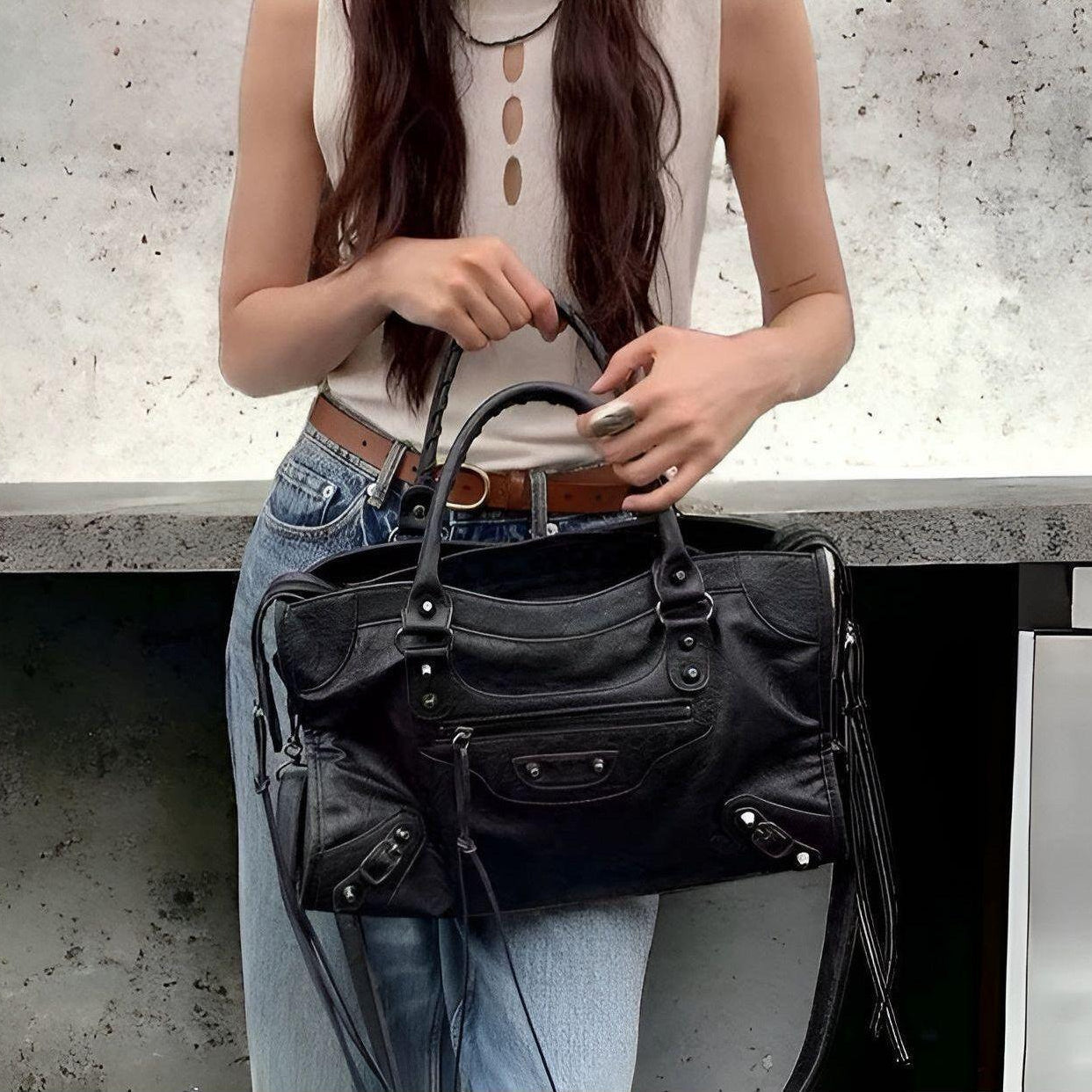 Vukare – Women’s PU Leather Shoulder Handbag with Large Main Compartment